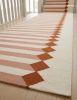 Handwoven Woolen Runner Rug | Rugs by Evergreen Carpets. Item composed of wool in boho or minimalism style