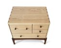 Ash Aurora Nightstand, Modern Small Chest of Drawers | Storage by Arid. Item made of wood works with minimalism & contemporary style