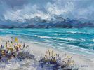 "Wild beach" original palette knife oil | Oil And Acrylic Painting in Paintings by OXYPOINT. Item in contemporary or mediterranean style