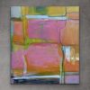Joyful abstract oil painting on canvas in pink, orange | Oil And Acrylic Painting in Paintings by Trudy Montgomery. Item made of canvas with synthetic