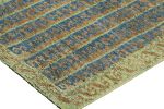 Rug & Kilim’s Tribal Rug in Blue, Green, and Brown Geometric | Area Rug in Rugs by Rug and Kilim