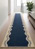 Handwoven Woolen Runner Rug | Rugs by Evergreen Carpets. Item made of wool compatible with boho and minimalism style