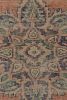 Vintage Turkish Rug in Salmon Red with Floral Medallion | Area Rug in Rugs by Rug and Kilim