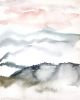 Appalachians No. 4 : Original watercolor painting | Paintings by Elizabeth Becker. Item composed of paper in minimalism or contemporary style