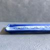 Ceramic Serving Platter M  | Rectangular Plate | blue white | Ceramic Plates by Hideyo. Item made of ceramic works with contemporary & japandi style