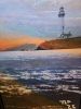 Lighthouse digital collage print canvas | Digital Art in Art & Wall Decor by Tabithas watercolors. Item composed of canvas compatible with coastal style