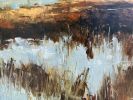 Peaceful Reflections - Coastal Wetlands Painting on Canvas | Oil And Acrylic Painting in Paintings by Filomena Booth Fine Art. Item made of canvas works with coastal style