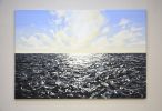 Ocean 100. | Oil And Acrylic Painting in Paintings by IRYNA KASTSOVA. Item composed of canvas compatible with minimalism and coastal style