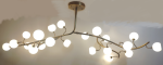 Branch Chandelier by Prestige Chandelier | Chandeliers by Custom Lighting by Prestige Chandelier. Item made of bronze with glass