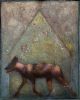 Dingo in the Studio | Oil And Acrylic Painting in Paintings by Candace Compton Pappas. Item works with contemporary & modern style