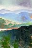 Brilliant Mountains | Oil And Acrylic Painting in Paintings by Catherine Twomey. Item in contemporary or modern style