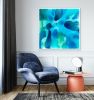 Blue Luminescence | Oil And Acrylic Painting in Paintings by Maria Bacha | Athens, Greece in Athens. Item made of canvas & synthetic