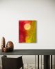 Moonscape #2- Abstract soak-stain painting | Oil And Acrylic Painting in Paintings by Elisa Niva. Item composed of canvas in boho or minimalism style