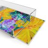 Vibrant Tropical Floral Acrylic Serving Tray | Serveware by Heirloom Wild by Candace Marquette. Item works with contemporary & modern style