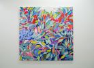Party in August | Oil And Acrylic Painting in Paintings by Claire Desjardins. Item made of canvas