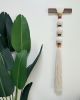 Fiber Pearls Banbas sculpture - Macrame Wall hanging | Wall Hangings by HILO Fiber Art. Item made of walnut & fiber