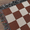 Checkers woven throw blanket. 05 | Linens & Bedding by forn Studio by Anna Pepe. Item composed of cotton