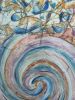Kaleidoscope: Dance of Abstract Spirals, acrilyc on canvas | Oil And Acrylic Painting in Paintings by Lena Kolambet. Item composed of canvas compatible with contemporary style