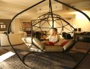 KODAMA Zome Lounger | Swing Chair in Chairs by KODAMA. Item composed of fabric and steel