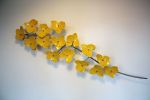 orchid flower - polished and coated Stainless Steel | Wall Sculpture in Wall Hangings by Jeroen Stok. Item made of steel