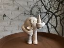 Keep Warm | Sculptures by Aman Khanna (Claymen)ˇ. Item made of stoneware