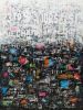 City Life III 24H X 18W | Mixed Media by Robin Jorgensen