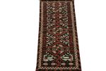 Rug & Kilim’s Tribal runner in red, black and white | Area Rug in Rugs by Rug and Kilim