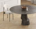 Slice Sculptural Marble Table | Dining Table in Tables by ETAMORPH. Item composed of marble