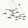 Emily Group of Nine Pendant Light – White Semi-Matte | Pendants by MOSS Objects. Item made of oak wood & steel compatible with contemporary and modern style