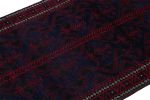 Rug & Kilim's Baluch Tribal Rug in Blue with Red Geometric | Area Rug in Rugs by Rug and Kilim