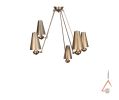 Nita Mobile 5-Arm Pendant | Chandeliers by Atrix Lighting | Texas in Dallas. Item made of metal