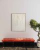 Willows W4836 B | Mixed Media in Paintings by Michael Denny Art, LLC. Item composed of bamboo & cotton compatible with minimalism and contemporary style