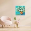 Terra Cotta Vase - Large Floral Painting on canvas | Oil And Acrylic Painting in Paintings by Filomena Booth Fine Art. Item made of canvas works with contemporary & modern style