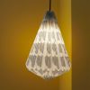 Lamp N°135 Scalpes print | Pendants by Laboratoire Textile. Item made of fabric works with minimalism & contemporary style