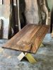 Custom Walnut Wooden Table - Walnut Conference Table | Dining Table in Tables by Tinella Collection. Item composed of walnut in boho or minimalism style
