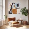 Large Original Abstract Painting "Quiet Coastline" | Oil And Acrylic Painting in Paintings by Sarina Diakos Art. Item composed of canvas and synthetic