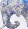 the most inspiring and the most majestic animal elephant | Oil And Acrylic Painting in Paintings by Virginie SCHROEDER. Item composed of canvas in minimalism or contemporary style