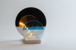 Onnda Flame Concentric S Blaze - Dichroic Glass Marble | Candle Holder in Decorative Objects by Catrinel Săbăciag. Item made of marble & glass compatible with mid century modern and contemporary style