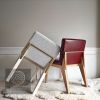 YJ Dining Chair - Leather Option | Chairs by YJ Interiors. Item composed of oak wood and brass in mid century modern or eclectic & maximalism style