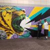 Tiger at Vintage Fair Mall | Murals by Fasm Creative | Vintage Faire Mall in Modesto
