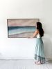 Ocean Landscape Canvas | Mixed Media by CER Dye Design | Sea Lustre in Tequesta. Item composed of canvas in boho or coastal style