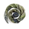 NY Harbor Green | Square Scarf | 54" x 54" | 85% modal . 15% cashmere . 100% original | Apparel & Accessories by Seth B Minkin Fine Art | Seth B Minkin Studio + Showroom in Boston