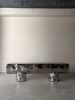 Steel Sculptural Bench — Tronco by Nitush Aroosh | Benches & Ottomans by Nitush Aroosh. Item made of steel