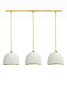 MushLume Linear Chandelier - 3 Shades | Chandeliers by MushLume Lighting