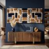 Textured Acoustic Wall Art | Tapestry in Wall Hangings by Sarmal Design. Item made of canvas compatible with boho and minimalism style