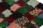 Vintage Moroccan Runner Rug with Polychrome Geometric | Area Rug in Rugs by Rug and Kilim