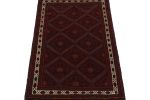 Rug & Kilim's Baluch Afghan rug in Red, Black, Blue & Brown | Area Rug in Rugs by Rug and Kilim