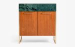 Famed Modular Console Double Door No:2 | Cabinet in Storage by LAGU. Item composed of oak wood & marble