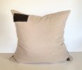 Silver Skies 22 x 22 Pillow | Sham in Linens & Bedding by OTTOMN. Item made of linen works with boho & rustic style