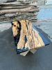 Epoxy Table - Black Resin Dining Table - Custom Olive Table | Tables by Tinella Collection. Item made of wood with brass works with minimalism & art deco style